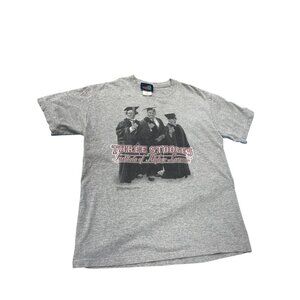 Three Stooges 1999 Mens VTG Gray Graphic T shirt SZ M SKU 9468